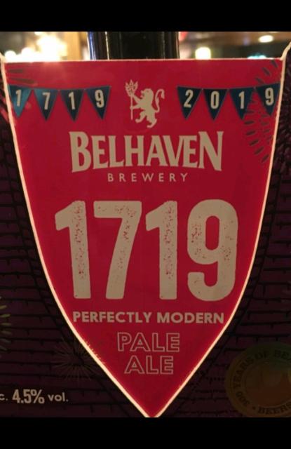 1719 Perfectly Modern Pale Ale 4.5%, Belhaven Brewery (Greene King), Scotland