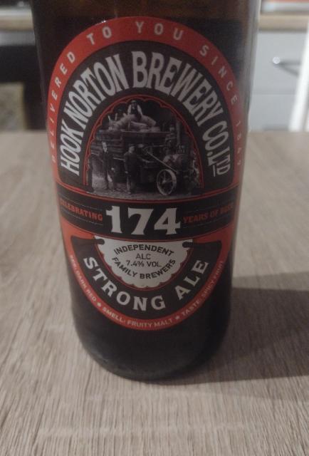 174 strong ale , 7.4%, Hook Norton Brewery, England
