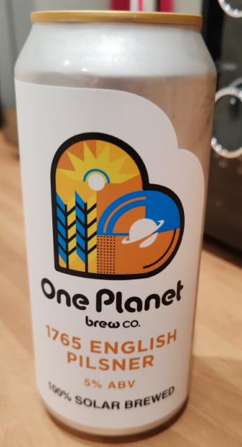 1765 english pilsner 5.0%, One Planet Brewing Co., United Kingdom