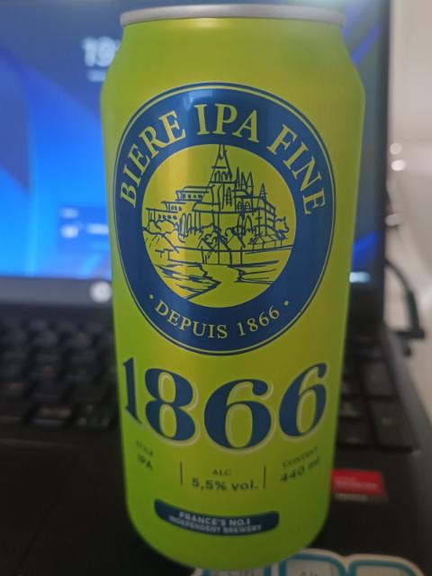 1866 Biere IPA fine 5.5%, Brasserie De Saint-Omer, France
