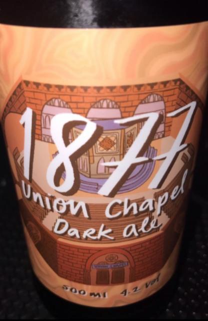 1877 Union Chapel Dark Ale 4.2%, The Crafty Brewing Co, England