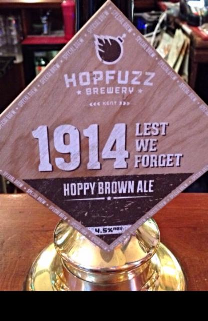 1914 Lest We Forget 4.5%, Hop Fuzz Brewery, England