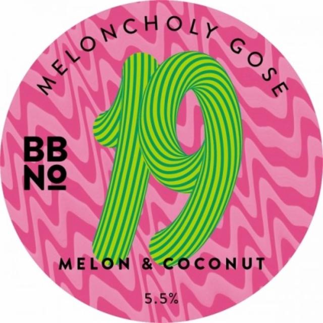 19 Meloncholy Gose 5.5%, Brew By Numbers, England