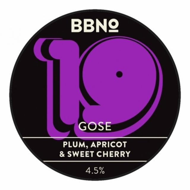 19 Gose - Plum, Apricot & Sweet Cherry 4.5%, Brew By Numbers, England