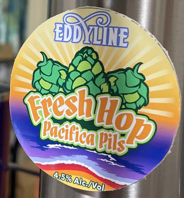 2026 Fresh Hop Pacifica Pils 4.5%, Eddyline Brewery - New Zealand, New Zealand