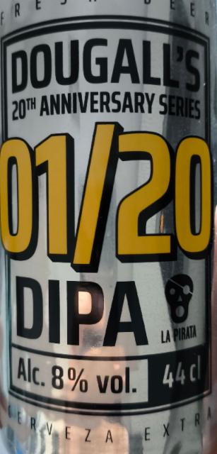 20 aniversario 01/20 8.0%, Cerveza DouGall's, Spain
