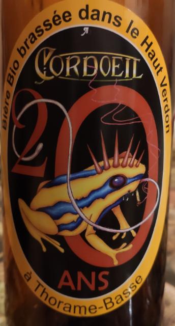 20 ans 7.5%, Brasserie Cordoeil, France