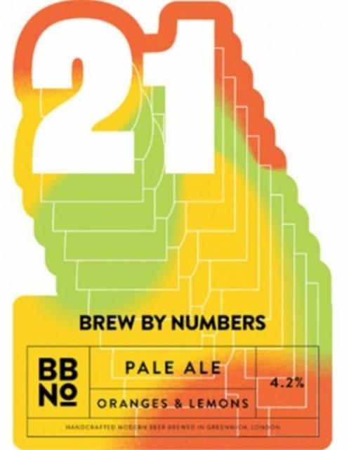 21 Pale Ale - Oranges & Lemons 4.2%, Brew By Numbers, England