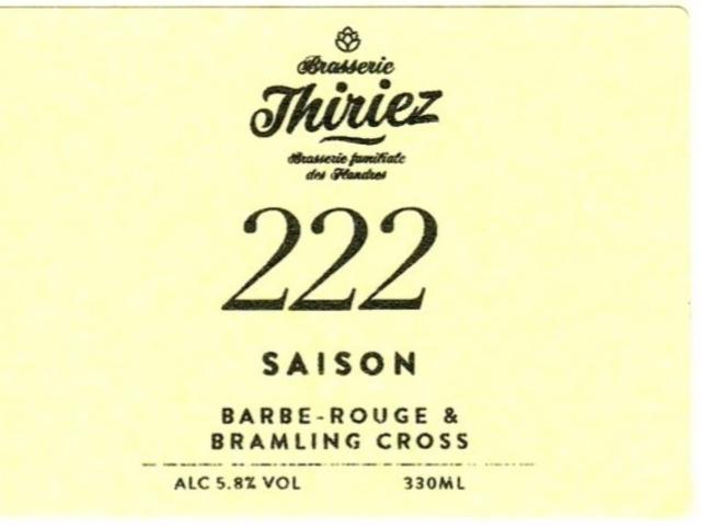 222 5.8%, Brasserie Thiriez, France