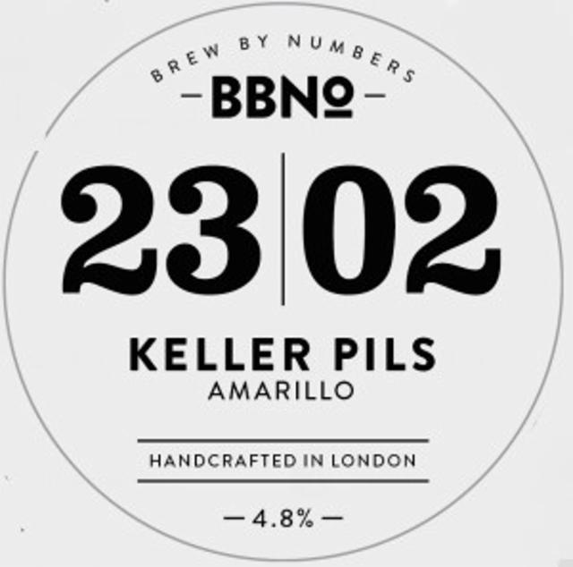 23|02 Keller Pils - Amarillo 4.8%, Brew By Numbers, England