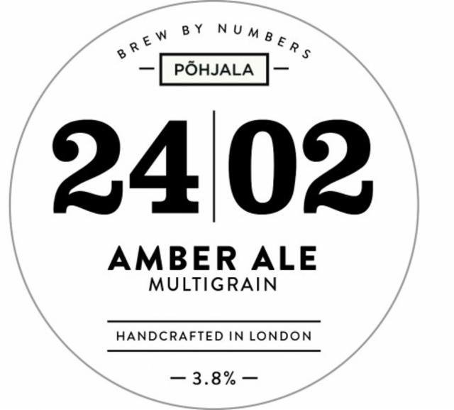 24|02 Amber Ale - Multigrain 3.8%, Brew By Numbers, England