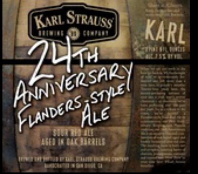 24th Anniversary Flanders-Style Ale 7.5%, Karl Strauss Brewing Company, United States