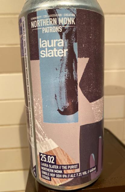 Patrons Project 25.02 // Laura Slater // The Purist 7.2%, Northern Monk Brew Co., England