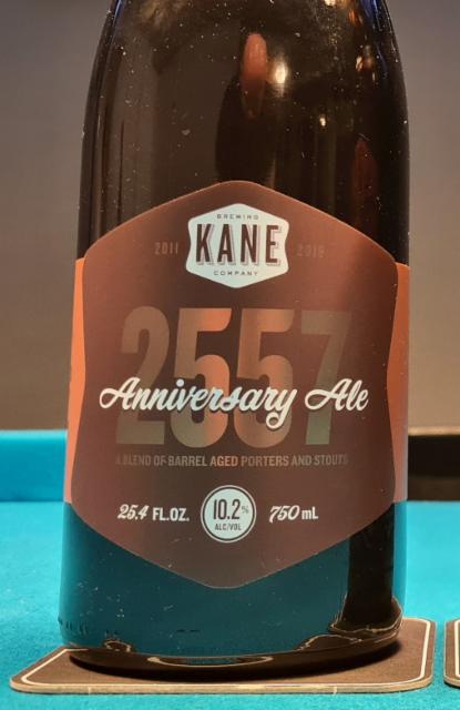 2557 Anniversary Ale 10.2%, Kane Brewing Company, United States
