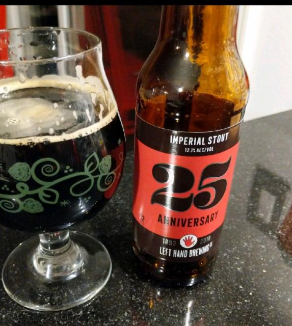 25 Anniversary Imperial Stout 12.1%, Left Hand Brewing, United States