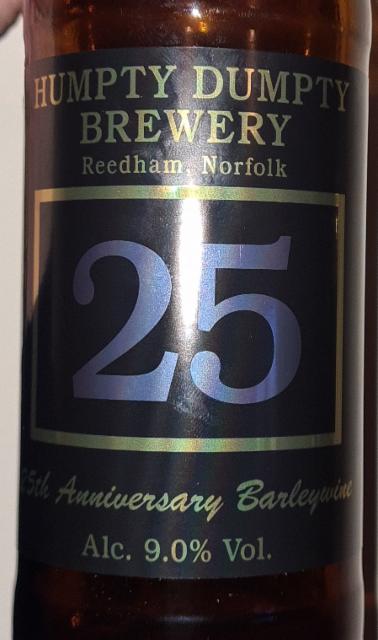 25th Anniversary Barleywine 9.0%, Humpty Dumpty Brewery, England