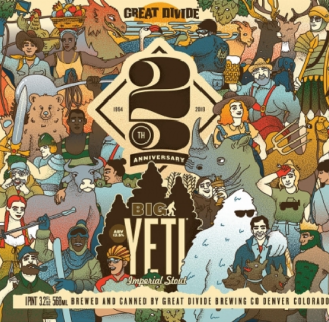 25th Anniversary Big Yeti 13.5%, Great Divide Brewing, United States