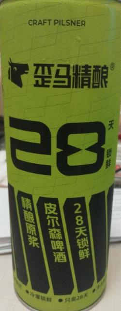 Craft Pilsner Fresh 28 Days / 皮爾森啤酒28天鎖鮮 4.1%, Waima / 歪馬精釀, China