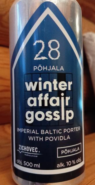 28 Winter Affair Gossip: Pöhjala 10.0%, Rodinný Pivovar Zichovec, Czech Republic