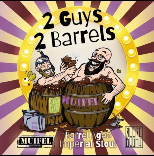 2 Guys 2 Barrels Barrel Aged Double Mash Stout, Muifelbrouwerij