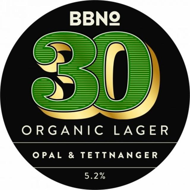 30 Organic Lager - Opal & Tettnanger 5.2%, Brew By Numbers, England