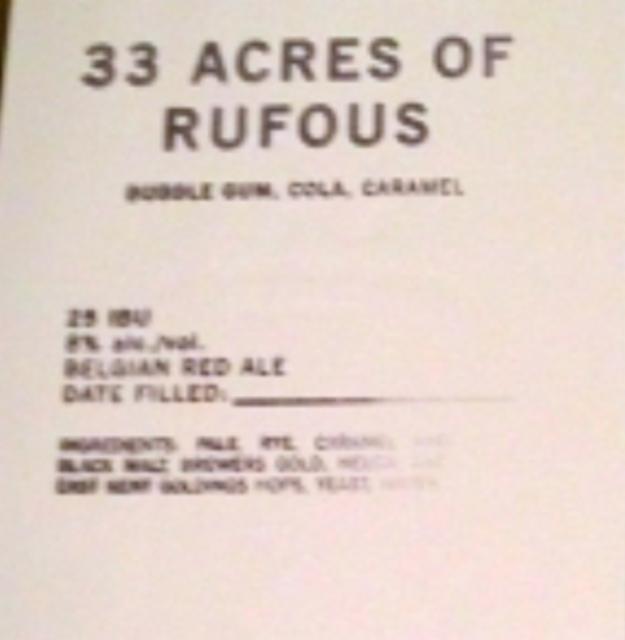 33 Acres Of Rufous 8.0%, 33 Acres Brewing Co., Canada