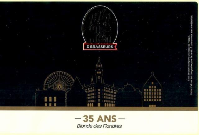 35 Ans Blonde Des Flandres 7.5%, Les 3 Brasseurs / The 3 Brewers Lille, France