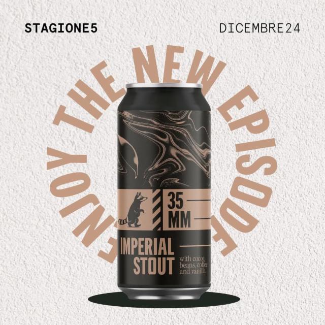 35mm - Imperial Stout 10.5%, Birrificio Wild racoon, Italy