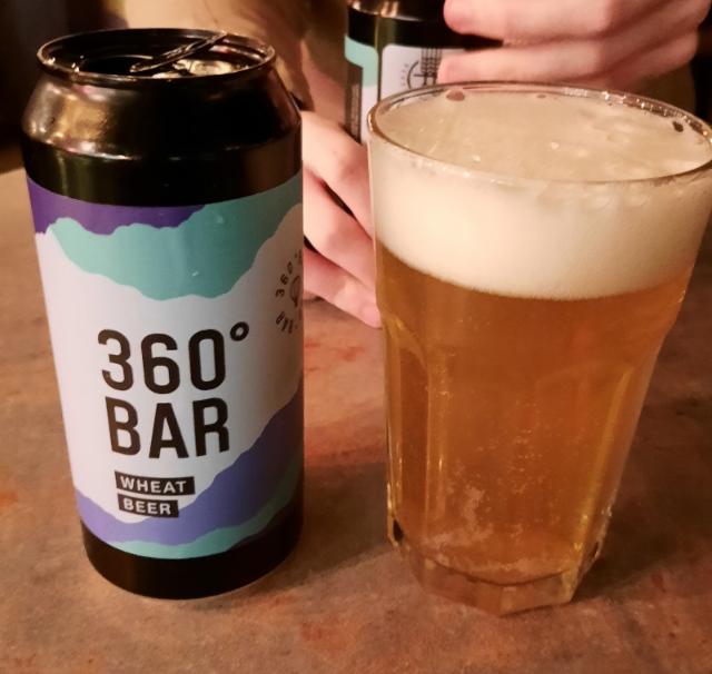 360° bar wheat beer 4.5%, 360° bar, Hungary