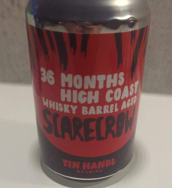 36 high coast whisky barrel aged scarecrow, Ten Hands Brewing
