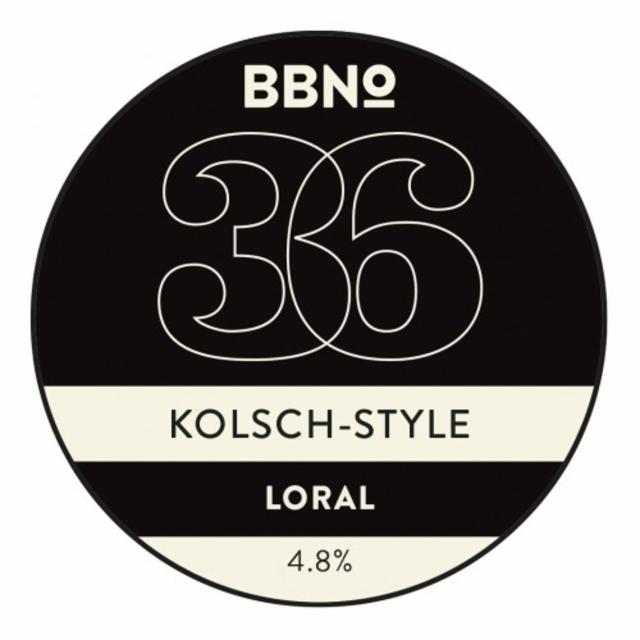 36 Kolsch-Style - Loral 4.8%, Brew By Numbers, England