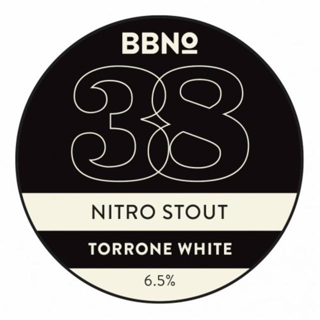 38 Nitro Stout - Torrone White 6.5%, Brew By Numbers, England
