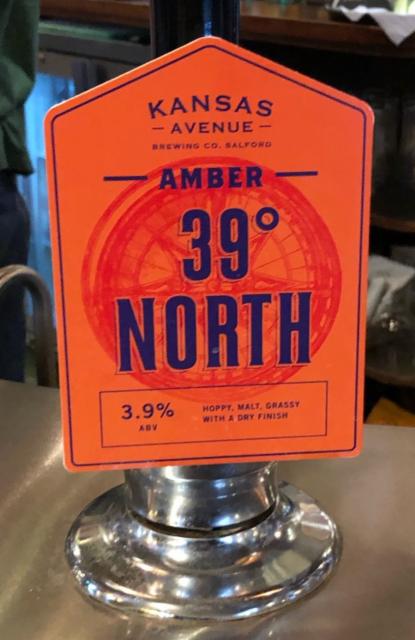 39 Degrees North 3.9%, Kansas Avenue Brewing Co, England