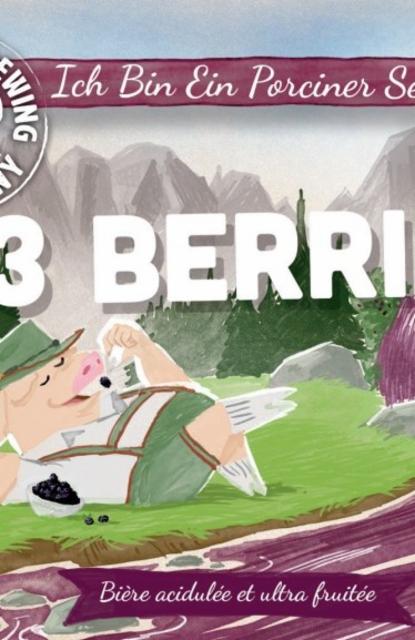 Ich Bin Ein Porciner Series - 3 Berries 3.8%, The Piggy Brewing Company, France