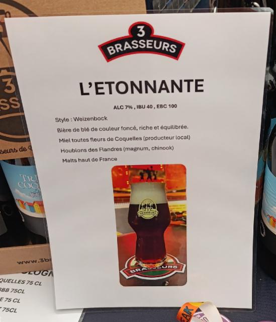 L'Étonnante 7.0%, Les 3 Brasseurs / The 3 Brewers, France