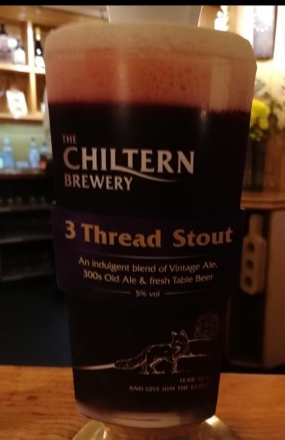 3 Thread Stout 5.0%, The Chiltern Brewery, England