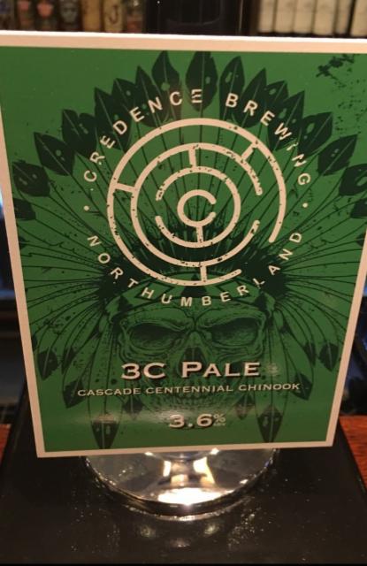 3C Pale 3.6%, Credence Brewing, England