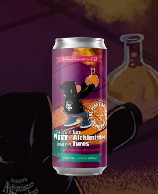 4-hand Brew series #23 - Collab Piggy x les alchimistes ivres 8.0%, The Piggy Brewing Company, France