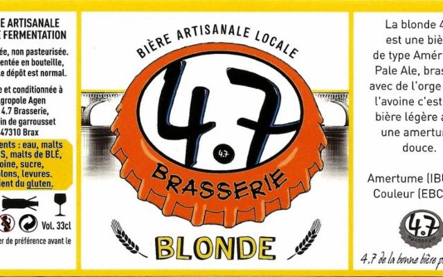 4.7 Blonde 6.0%, Brasserie 4.7, France