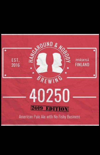 40250 Lohikoski 5.5%, Hangaround & Nobody Brewing, Finland