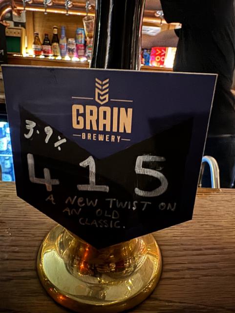 415 3.9%, Grain Brewery, England