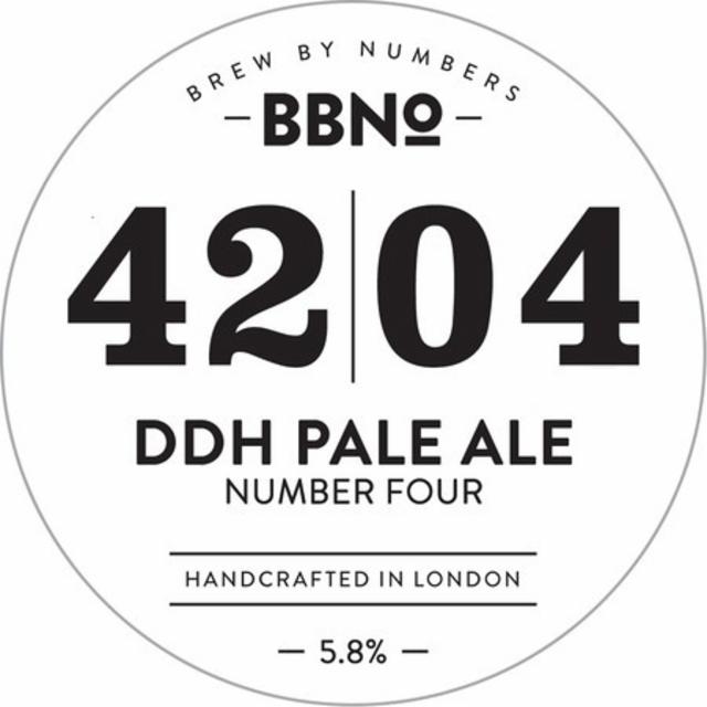 42|04 DDH Pale Ale - Number Four 5.8%, Brew By Numbers, England