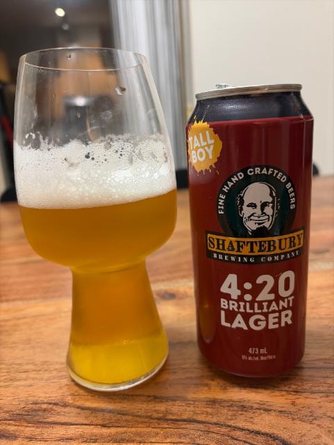 4:20 Brilliant Lager, Shaftebury Brewing Company