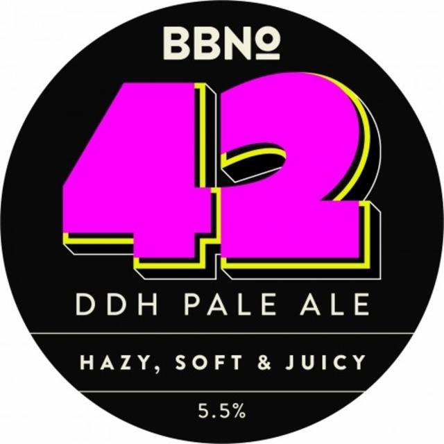 42 DDH Pale Ale - Hazy, Soft & Juicy 5.5%, Brew By Numbers, England