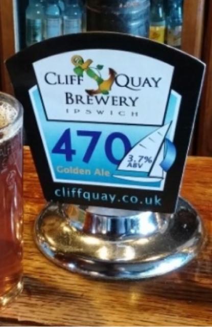 470 3.7%, Cliff Quay Brewery, England