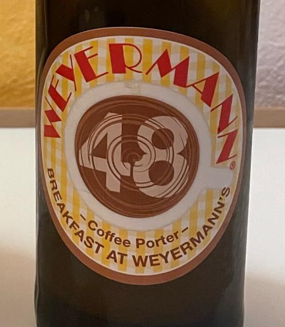 48 Breakfast At Weyermann's Coffee Porter 5.5%, Weyermann Biermanufaktur, Germany