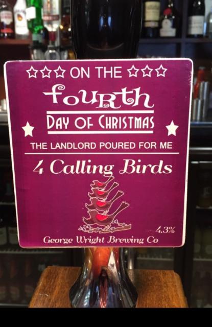 4 Calling Birds 4.3%, George Wright Brewing Company, England