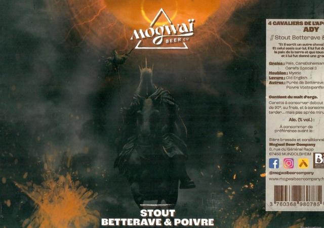 4 Cavaliers De L'Apocalypse : Ady 6.9%, Mogwaï Beer Company, France