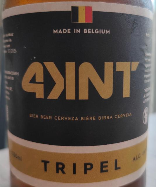 4KNT Tripel 8.0%, Brouwerij 4KNT, Belgium