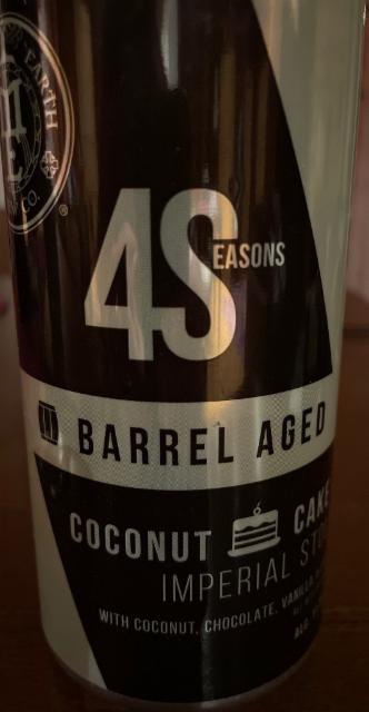 4Seasons Barrel Aged Coconut Cake Imperial Stout 11.8%, Mother Earth Brew Company, United States